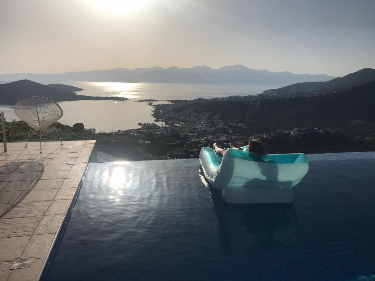 Villa Estee, Luxury Villa With Private Infinity Pool And Jacuzzi Elounda Eksteriør bilde