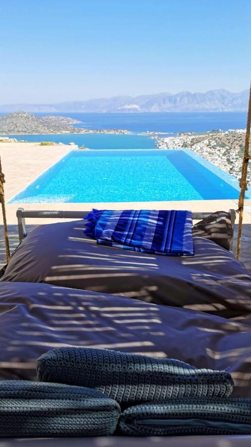 Villa Estee, Luxury Villa With Private Infinity Pool And Jacuzzi Elounda Eksteriør bilde