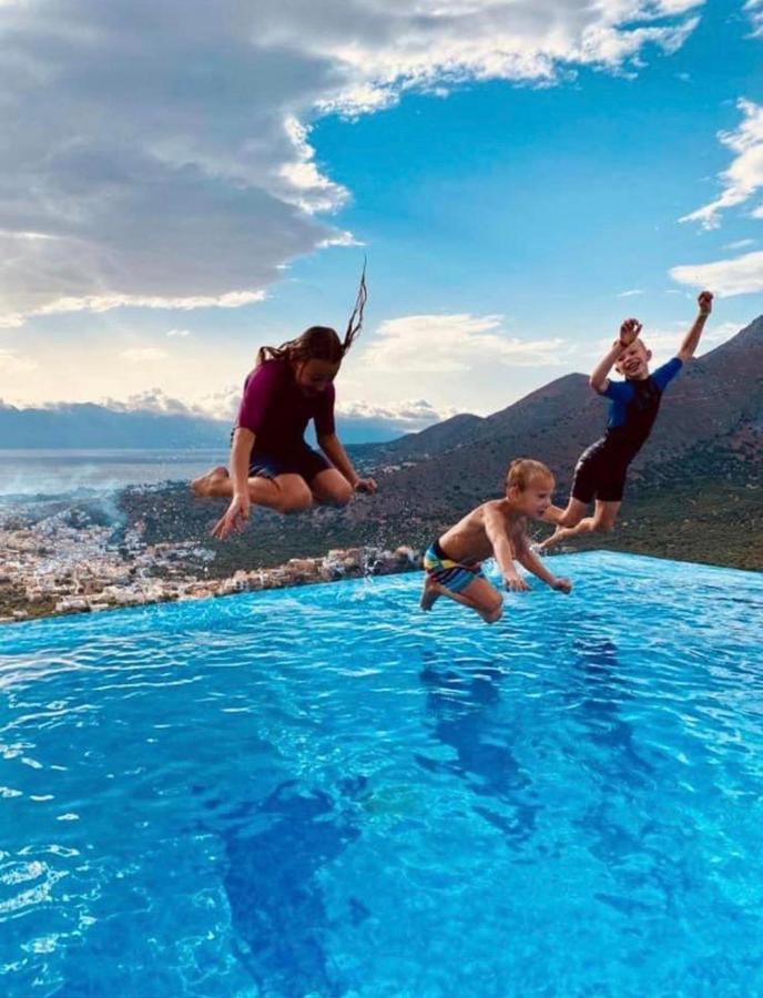 Villa Estee, Luxury Villa With Private Infinity Pool And Jacuzzi Elounda Eksteriør bilde