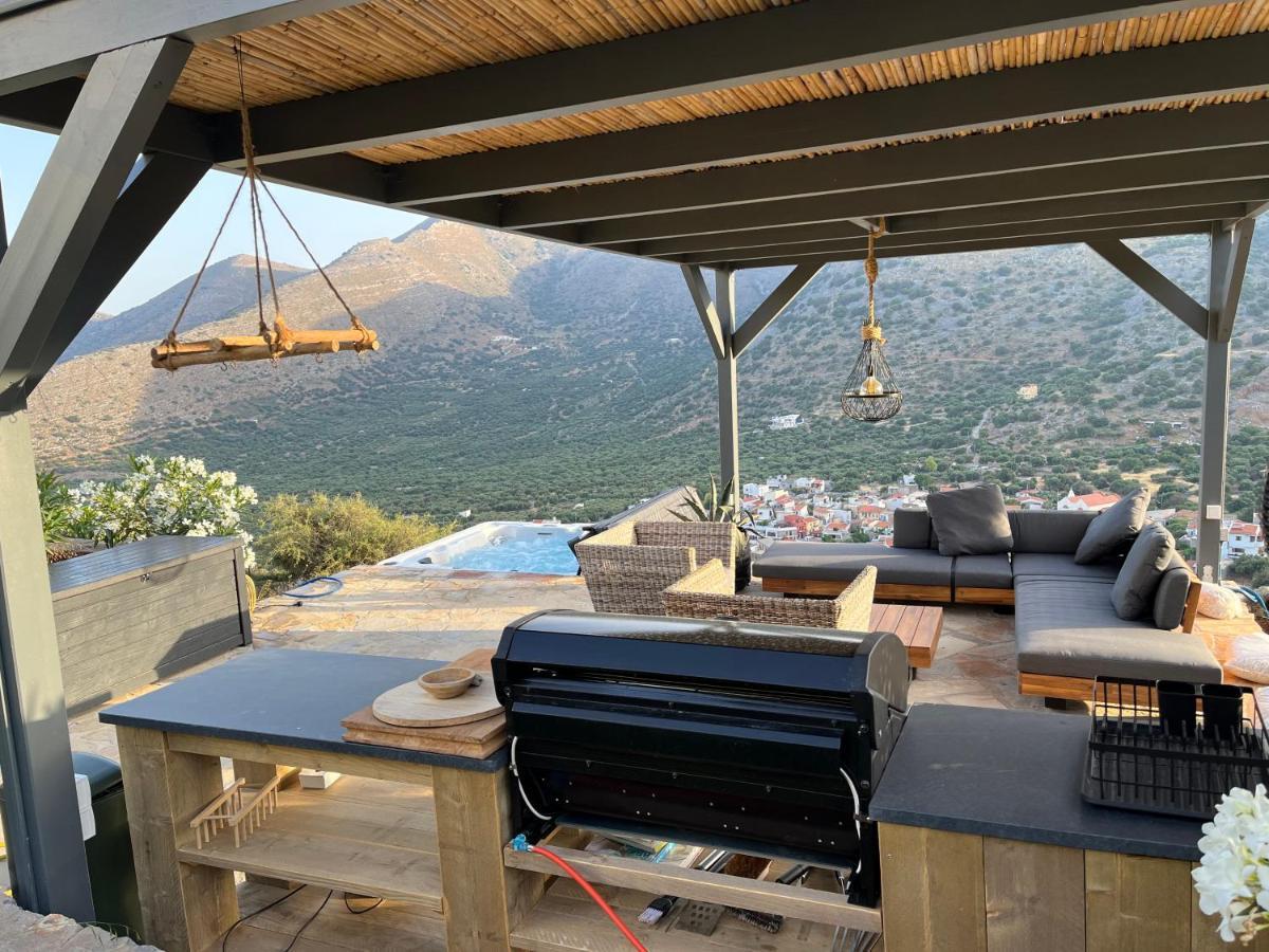 Villa Estee, Luxury Villa With Private Infinity Pool And Jacuzzi Elounda Eksteriør bilde