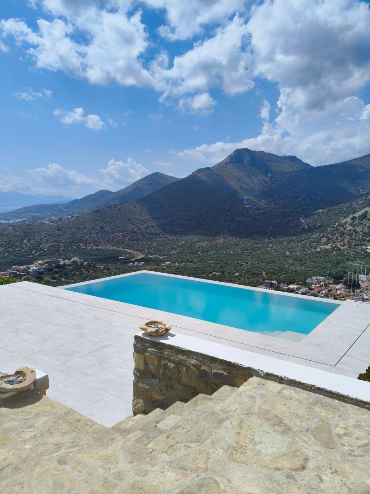 Villa Estee, Luxury Villa With Private Infinity Pool And Jacuzzi Elounda Eksteriør bilde