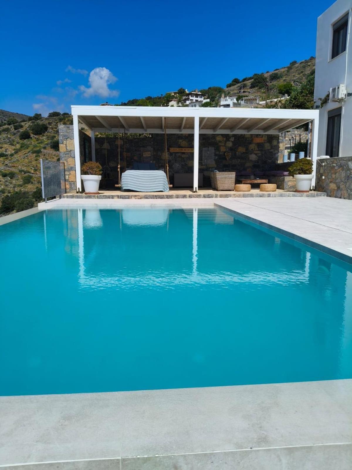 Villa Estee, Luxury Villa With Private Infinity Pool And Jacuzzi Elounda Eksteriør bilde