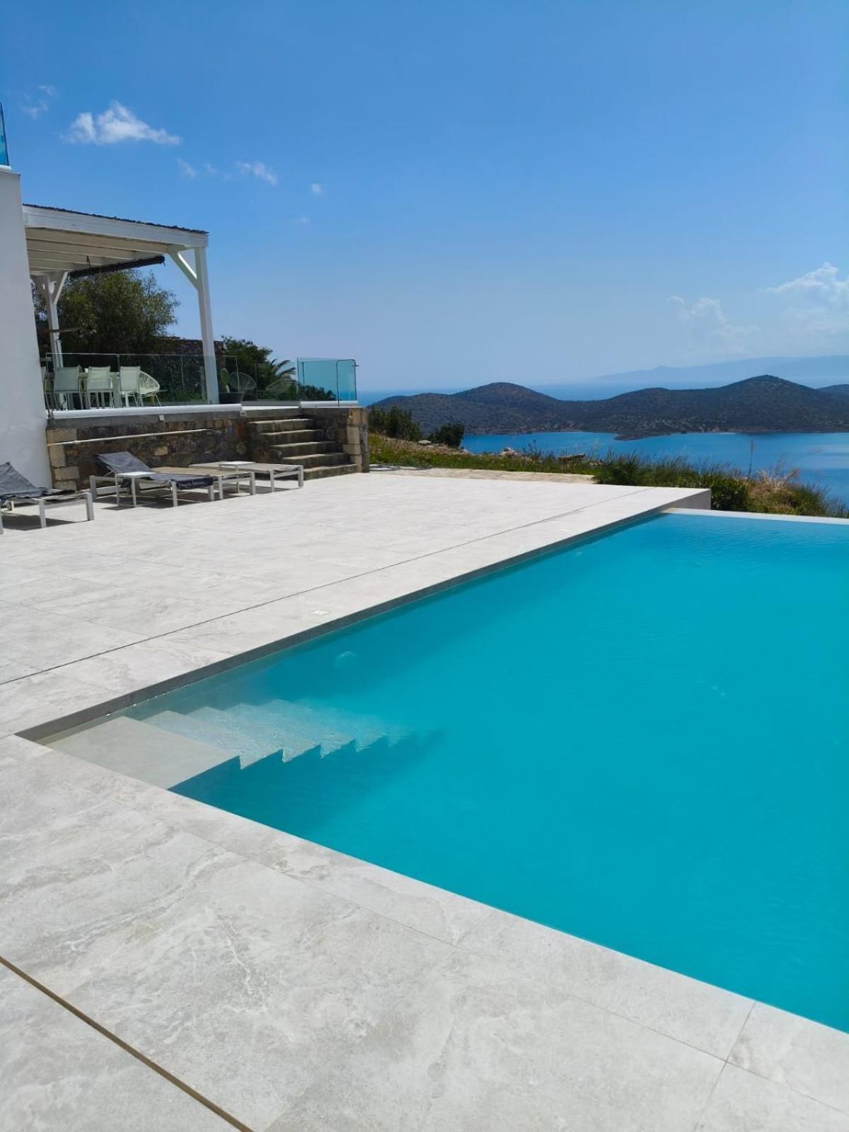Villa Estee, Luxury Villa With Private Infinity Pool And Jacuzzi Elounda Eksteriør bilde