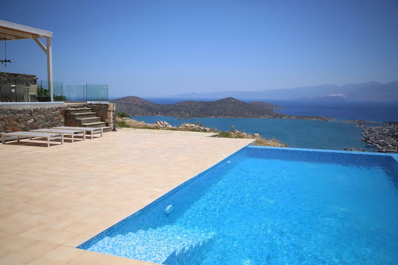Villa Estee, Luxury Villa With Private Infinity Pool And Jacuzzi Elounda Eksteriør bilde