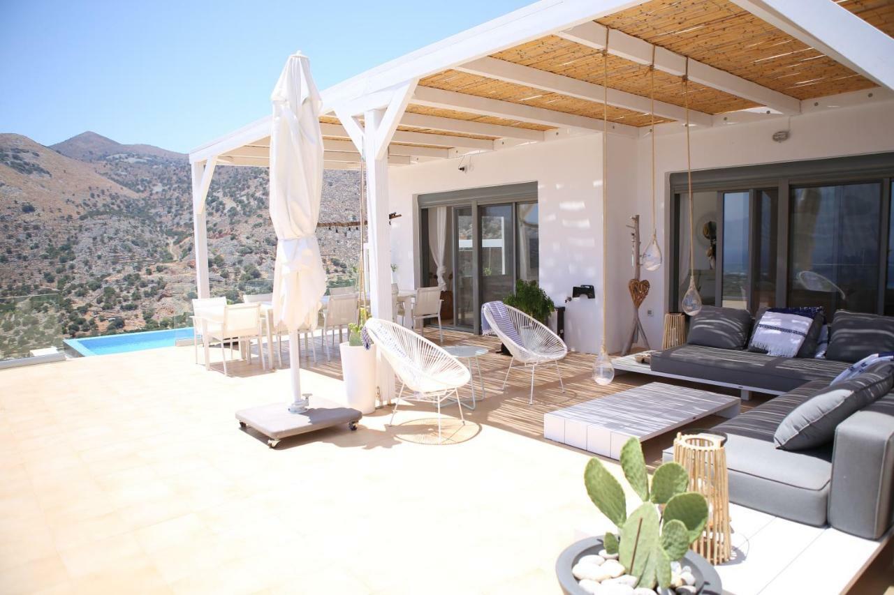 Villa Estee, Luxury Villa With Private Infinity Pool And Jacuzzi Elounda Eksteriør bilde