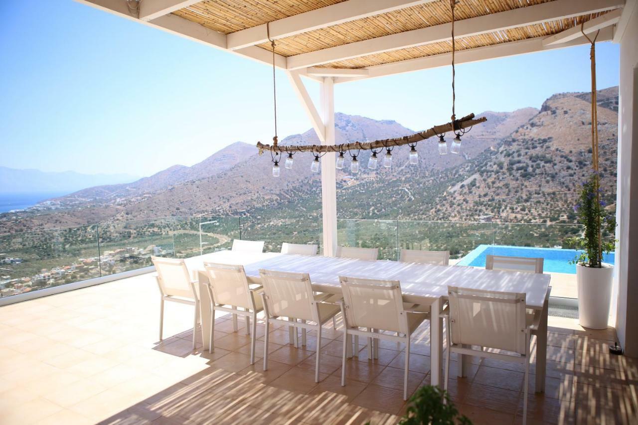 Villa Estee, Luxury Villa With Private Infinity Pool And Jacuzzi Elounda Eksteriør bilde